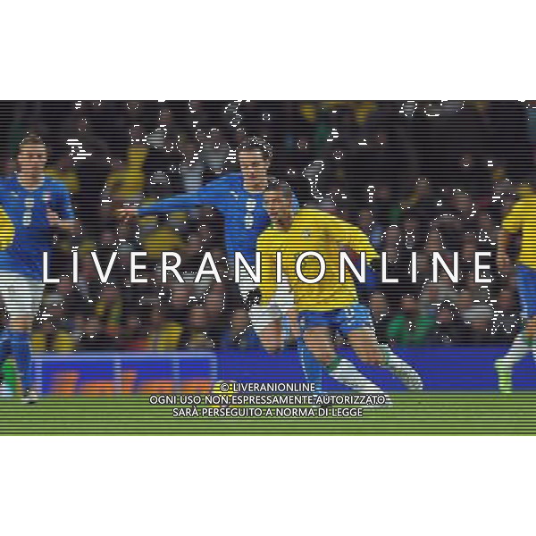 Amichevole Internazionale Londra - 10.02.2009 Brasile-Italia Nella Foto: FELIPE MELO-GILARDINO ALBERTO /Ph.Vitez-Ag. Aldo Liverani