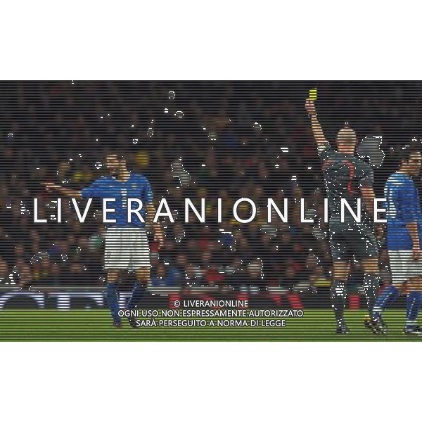 Amichevole Internazionale Londra - 10.02.2009 Brasile-Italia Nella Foto: AMMONIZIONE DI GIANLUCA ZAMBROTTA /Ph.Vitez-Ag. Aldo Liverani