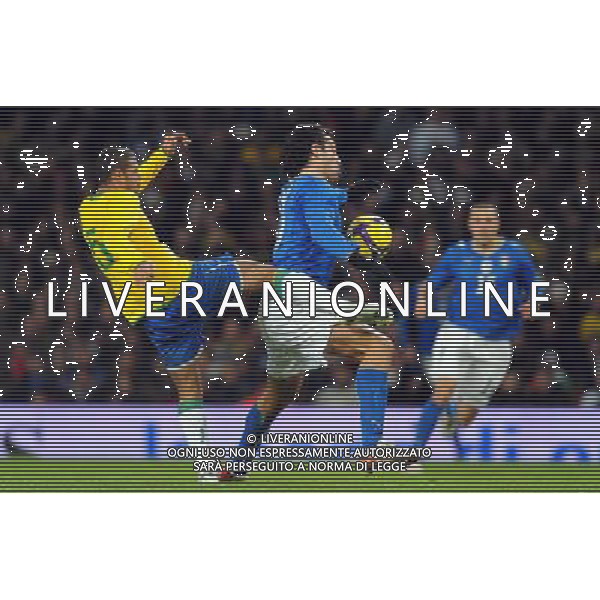 Amichevole Internazionale Londra - 10.02.2009 Brasile-Italia Nella Foto: FELIPE MELO-LUCA TONI /Ph.Vitez-Ag. Aldo Liverani