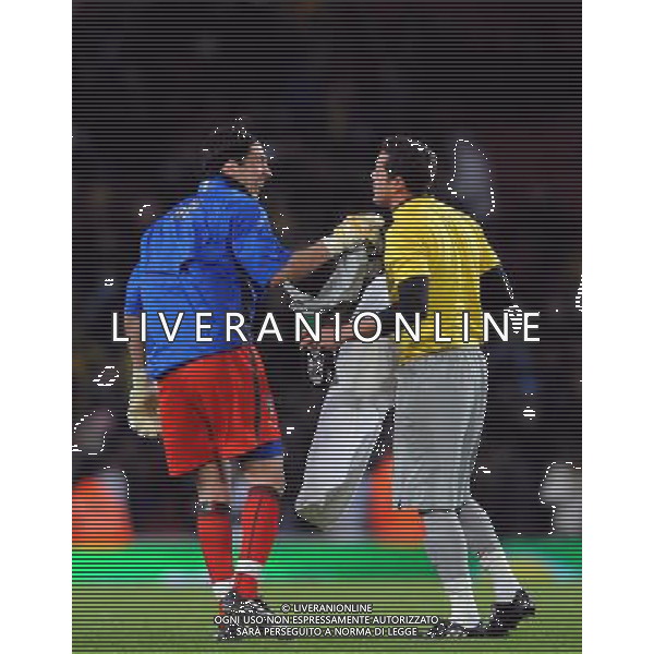 Amichevole Internazionale Londra - 10.02.2009 Brasile-Italia Nella Foto:BUFFON GIANLUIGI-JULIO CESAR /Ph.Vitez-Ag. Aldo Liverani