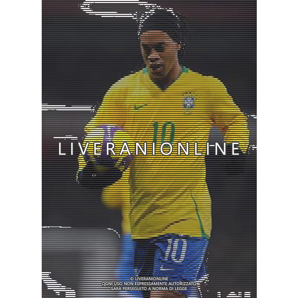 Amichevole Internazionale Londra - 10.02.2009 Brasile-Italia Nella Foto:RONALDINHO /Ph.Vitez-Ag. Aldo Liverani