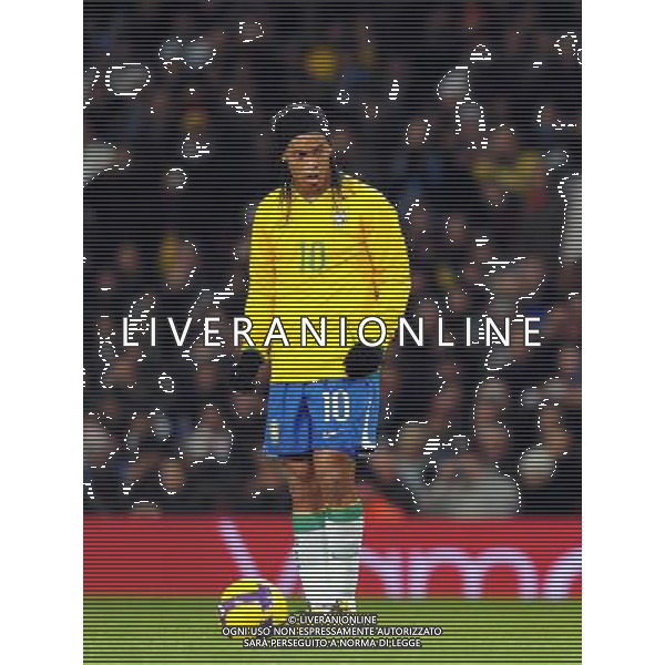 Amichevole Internazionale Londra - 10.02.2009 Brasile-Italia Nella Foto:RONALDINHO /Ph.Vitez-Ag. Aldo Liverani