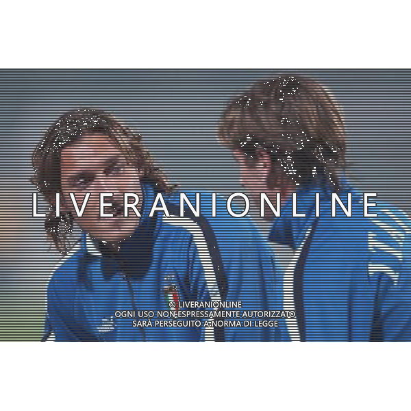 Ancona 16/11/2003 Italia-Romania Nazionale Calcio Amichevole nella foto Francesco Totti e Antonio Cassano* Agenzia Aldo Liverani