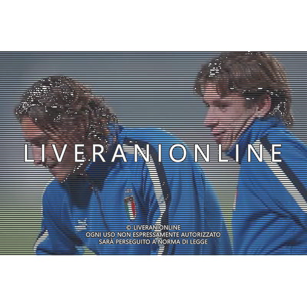 Ancona 16/11/2003 Italia-Romania Nazionale Calcio Amichevole nella foto Francesco Totti e Antonio Cassano* Agenzia Aldo Liverani