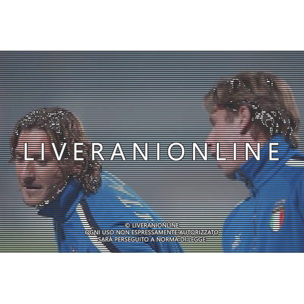Ancona 16/11/2003 Italia-Romania Nazionale Calcio Amichevole nella foto Francesco Totti e Antonio Cassano* Agenzia Aldo Liverani