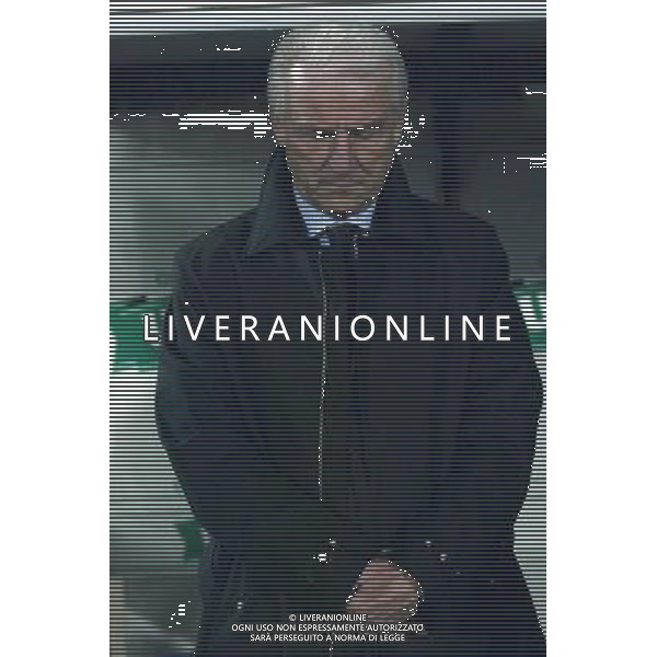 Ancona 16/11/2003 Italia-Romania Nazionale Calcio Amichevole nella foto Giovanni Trapattoni durante il minuto di raccoglimento* Agenzia Aldo Liverani