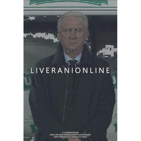 Ancona 16/11/2003 Italia-Romania Nazionale Calcio Amichevole nella foto Giovanni Trapattoni durante il minuto di raccoglimento* Agenzia Aldo Liverani