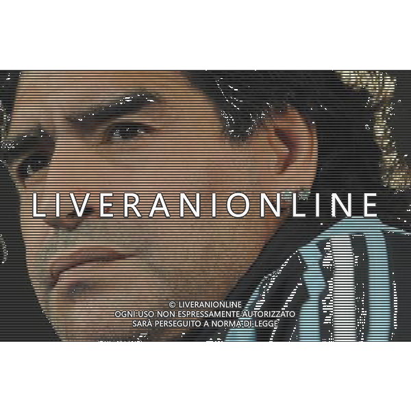 Diego Armando MARADONA allenatore dell\'Argentina - 10.02.2009 - Conference de presse de l equipe d Argentine, en vue du Match contre la France - Photo : Jean Paul Thomas / Icon Sport / AGENZIA ALDO LIVERANI - ITALY ONLY -