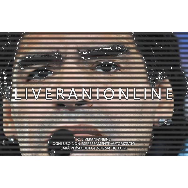 Diego Armando MARADONA allenatore dell\'Argentina - 10.02.2009 - Conference de presse de l equipe d Argentine, en vue du Match contre la France - Photo : Jean Paul Thomas / Icon Sport / AGENZIA ALDO LIVERANI - ITALY ONLY -
