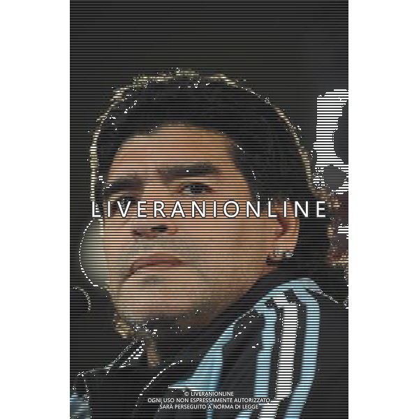 Diego Armando MARADONA allenatore dell\'Argentina - 10.02.2009 - Conference de presse de l equipe d Argentine, en vue du Match contre la France - Photo : Jean Paul Thomas / Icon Sport / AGENZIA ALDO LIVERANI - ITALY ONLY -
