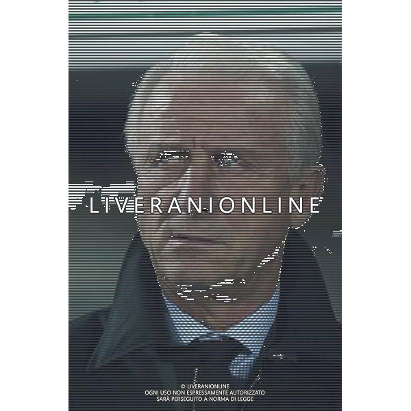 Ancona 16/11/2003 Italia-Romania Nazionale Calcio Amichevole nella foto Giovanni Trapattoni durante il minuto di raccoglimento* Agenzia Aldo Liverani