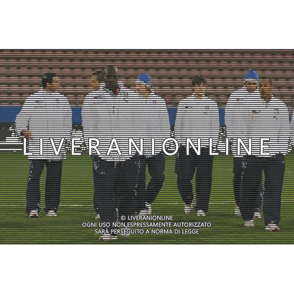 TRIESTE 11/02/2009 GARA AMICHEVOLE ITALIA-SVEZIA UNDER 21 NELLA FOTO:MARIO BALOTELLI CON I COMPAGNI FOTO PAOLA GARBUIO/AG.ALDO LIVERANI