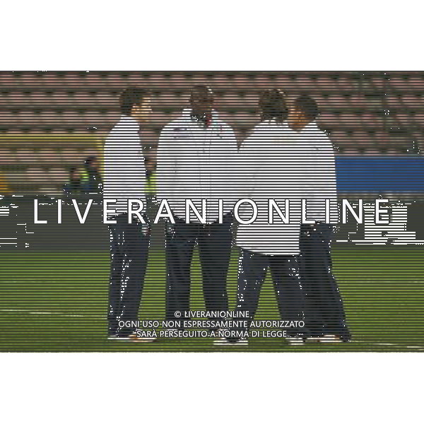 TRIESTE 11/02/2009 GARA AMICHEVOLE ITALIA-SVEZIA UNDER 21 NELLA FOTO:MARIO BALOTELLI CON I COMPAGNI FOTO PAOLA GARBUIO/AG.ALDO LIVERANI