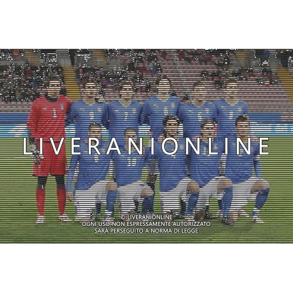 TRIESTE 11/02/2009 GARA AMICHEVOLE ITALIA-SVEZIA UNDER 21 NELLA FOTO:FORMAZIONE ITALIA FOTO PAOLA GARBUIO/AG.ALDO LIVERANI