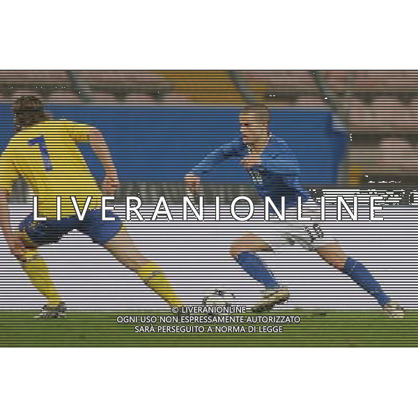 TRIESTE 11/02/2009 GARA AMICHEVOLE ITALIA-SVEZIA UNDER 21 NELLA FOTO:GIOVINCO SEBASTIAN FOTO PAOLA GARBUIO/AG.ALDO LIVERANI