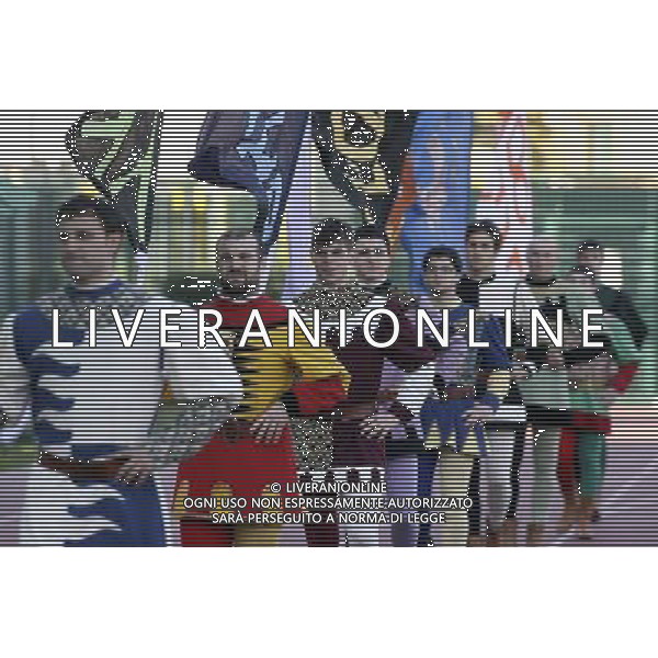 VIAREGGIO, 9 FEBBRAIO 2009 TORNEO DI VIAREGGIO \'COPPA CARNEVALE\' 2009 INTER QUEENS PARK RANGERS NELLA FOTO: LA CERIMONIA DI INAUGURAZIONE FOTO AG. A. LIVERANI SAS