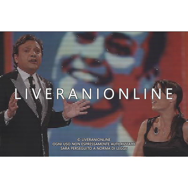 \' CHIAMBRETTI NIGHT\' NELLA FOTO: PIERO CHIAMBRETTI - FLAVIA PENNETTA © ANTONIO SORANO - AG. ALDO LIVERANI SAS