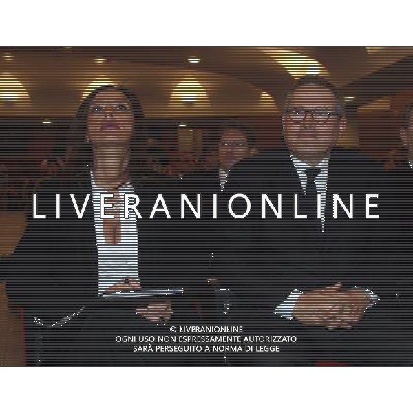 MILANO 16 FEBBRAIO 2009 UNIVERSITA\' IULM CERIMONIA DI APERTURA DELL\'ANNO ACCADEMICO 2008/2009 ALLO IULM E CONSEGNA LAURA HONORIS CAUSA A MAURIZIO COSTANZO. NELLA FOTO: PAOLO LIGUORI PH FRANCESCO BONFANTI-AG ALDO LIVERANI