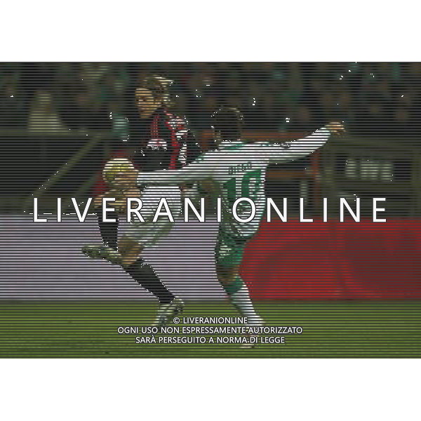 CALCIO BREMA COPPA UEFA 18.02.2009 Werder Brema - AC Milan 1:1 DIEGOIM ZWEIKAMPF MIT AMBROSINI MASSIMO Es gelten unsere AGB, einsehbar auf www.firosportphoto.de copyright by firo sportphoto/ag.aldo liverani sas ONLY FOR ITALY 