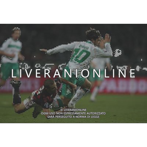 CALCIO BREMA COPPA UEFA 18.02.2009 Werder Brema - AC Milan 1:1 Diego im Zweikampf mit Mathieu FLAMINI Es gelten unsere AGB, einsehbar auf www.firosportphoto.de copyright by firo sportphoto/ag.aldo liverani sas ONLY FOR ITALY 