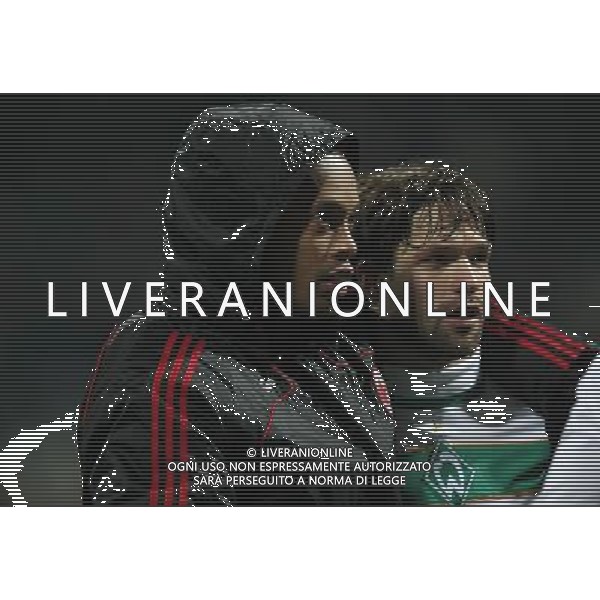CALCIO BREMA COPPA UEFA 18.02.2009 Werder Brema - AC Milan 1:1 Diego e ronaldinho Es gelten unsere AGB, einsehbar auf www.firosportphoto.de copyright by firo sportphoto/ag.aldo liverani sas ONLY FOR ITALY 