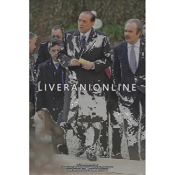 ROMA, 19 FEBBRAIO 2009 VILLA MADAMA: VERTICE ITALO - INGLESE NELLA FOTO: SILVIO BERLUSCONI AGENZIA ALDO LIVERANI SAS