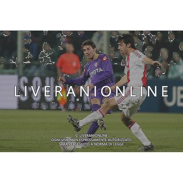 FIRENZE, 19 FEBBRAIO 2009 TERZO TURNO COPPA UEFA FIORENTINA AJAX AMSTERDAM NELLA FOTO: ADRIAN MUTU E OLEGUER PRESAS RENOM FOTO AG. A. LIVERANI SAS