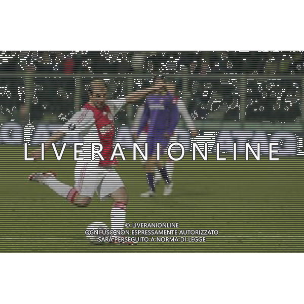 FIRENZE, 19 FEBBRAIO 2009 TERZO TURNO COPPA UEFA FIORENTINA AJAX AMSTERDAM NELLA FOTO: IL GOL DELL\'1-0 DI KENNEDY BAKIRCIOGLU FOTO AG. A. LIVERANI SAS