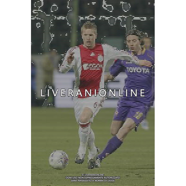 FIRENZE, 19 FEBBRAIO 2009 TERZO TURNO COPPA UEFA FIORENTINA AJAX AMSTERDAM NELLA FOTO: RASMUS LINDGREN FOTO AG. A. LIVERANI SAS