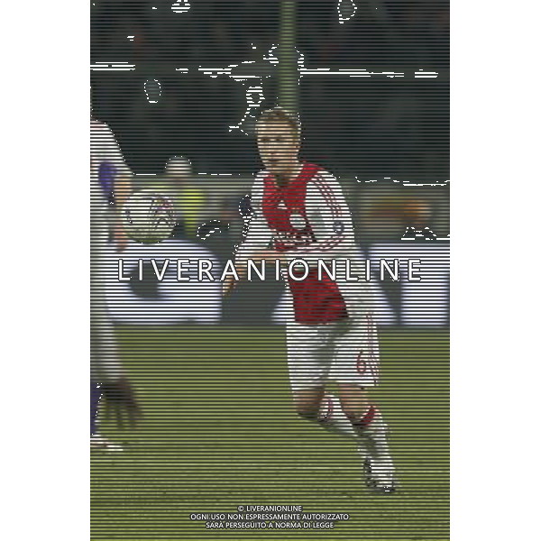 FIRENZE, 19 FEBBRAIO 2009 TERZO TURNO COPPA UEFA FIORENTINA AJAX AMSTERDAM NELLA FOTO: RASMUS LINDGREN FOTO AG. A. LIVERANI SAS