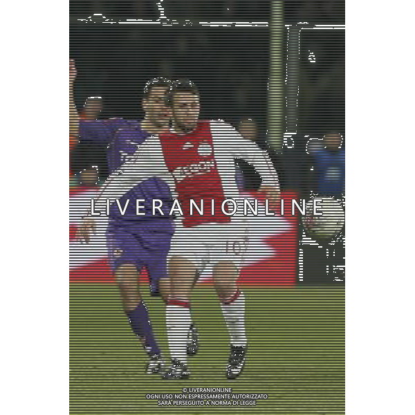 FIRENZE, 19 FEBBRAIO 2009 TERZO TURNO COPPA UEFA FIORENTINA AJAX AMSTERDAM NELLA FOTO: MIRALEM SULEJMANI FOTO AG. A. LIVERANI SAS
