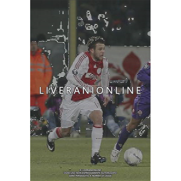 FIRENZE, 19 FEBBRAIO 2009 TERZO TURNO COPPA UEFA FIORENTINA AJAX AMSTERDAM NELLA FOTO: MIRALEM SULEJMANI FOTO AG. A. LIVERANI SAS