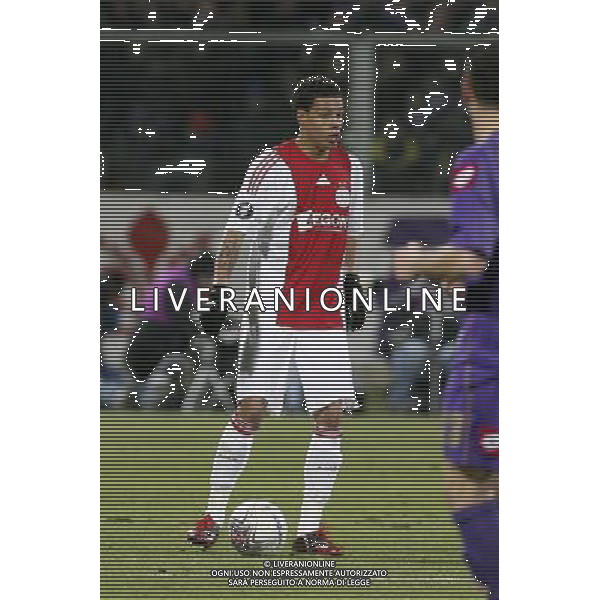 FIRENZE, 19 FEBBRAIO 2009 TERZO TURNO COPPA UEFA FIORENTINA AJAX AMSTERDAM NELLA FOTO: GREGORY VAN DER WIEL FOTO AG. A. LIVERANI SAS