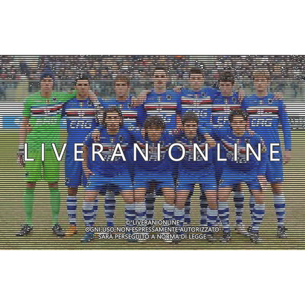 Viareggio Cup World Football Tournament 61°Coppa Carnevale Finale Viareggio - 23.02.2009 Juventus-Sampdoria Nella Foto: FORMAZIONE DELLA SAMPDORIA /Ph.Vitez-Ag. Aldo Liverani