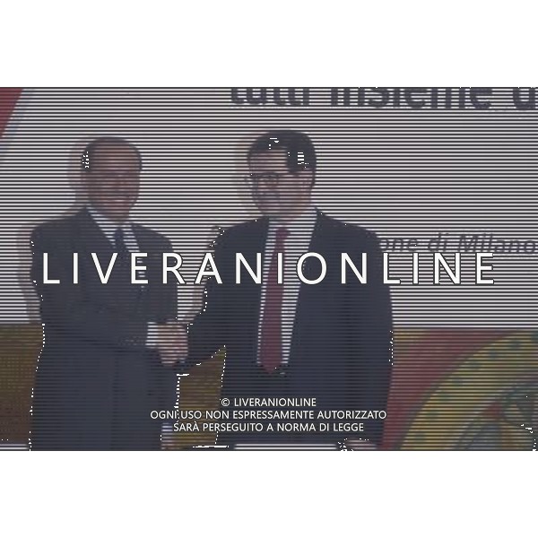 ARCHIVIO SILVIO BERLUSCONI STATISTA-POLITICO NELLA FOTO: SILVIO BERLUSCONI - ROMANO PRODI PH.ARCHIVO AGENZIA ALDO LIVERANI SAS