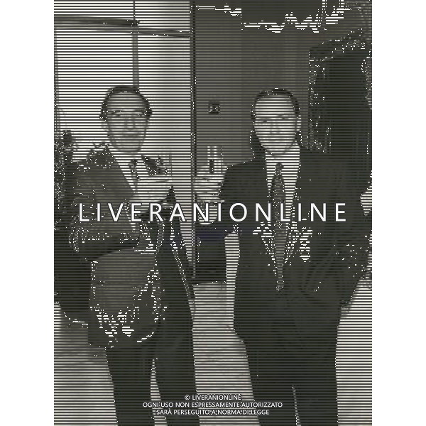 ARCHIVIO SILVIO BERLUSCONI STATISTA-POLITICO NELLA FOTO: SILVIO BERLUSCONI E LEX SINDACO DI MILANO PELLITERI PH.ARCHIVO AGENZIA ALDO LIVERANI SAS