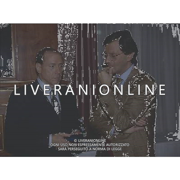 ARCHIVIO SILVIO BERLUSCONI STATISTA-POLITICO NELLA FOTO: SILVIO BERLUSCONI E MASSIMO DE LUCA PH.ARCHIVO AGENZIA ALDO LIVERANI SAS