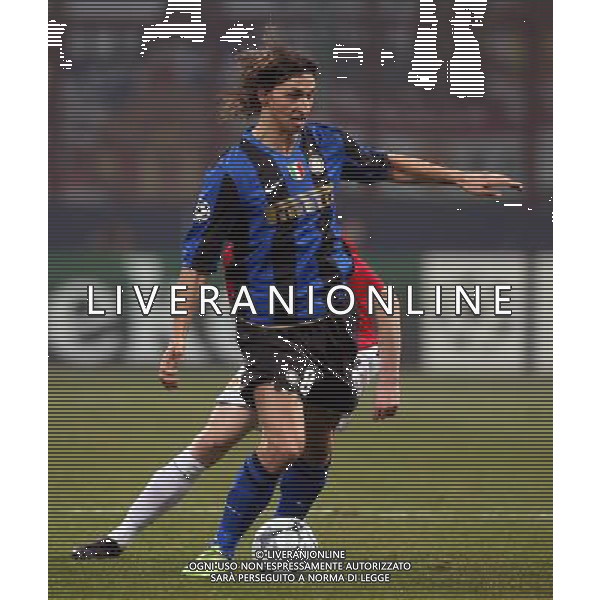 Inter - Manchester United 24/02/2009 Ottavi di Champions League 2008/2009 Nella foto zlatan Ibrahimovic in azione Foto ghidoni/Ag. Aldo Liverani