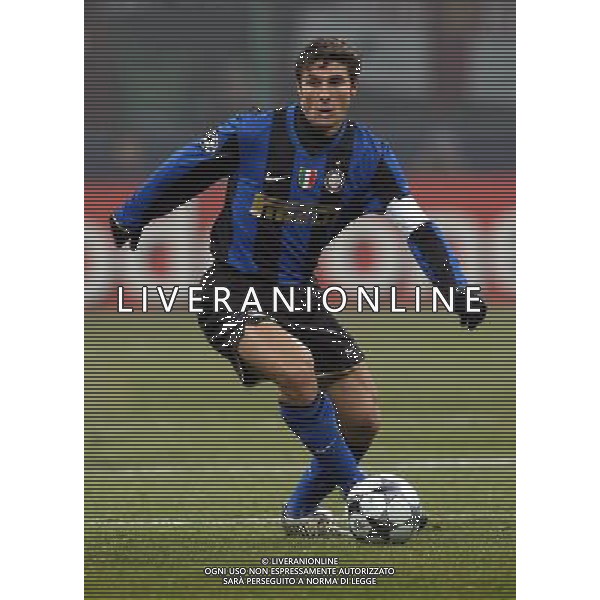 Milano 24/02/2009 Calcio Champions League 2008-2009 Inter-Manchester United Nella foto Javier Zanetti Foto Luca Ghidoni/ag ALDO LIVERANI SAS