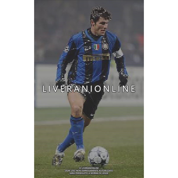 Milano 24/02/2009 Calcio Champions League 2008-2009 Inter-Manchester United Nella foto Javier Zanetti Foto Luca Ghidoni/ag ALDO LIVERANI SAS