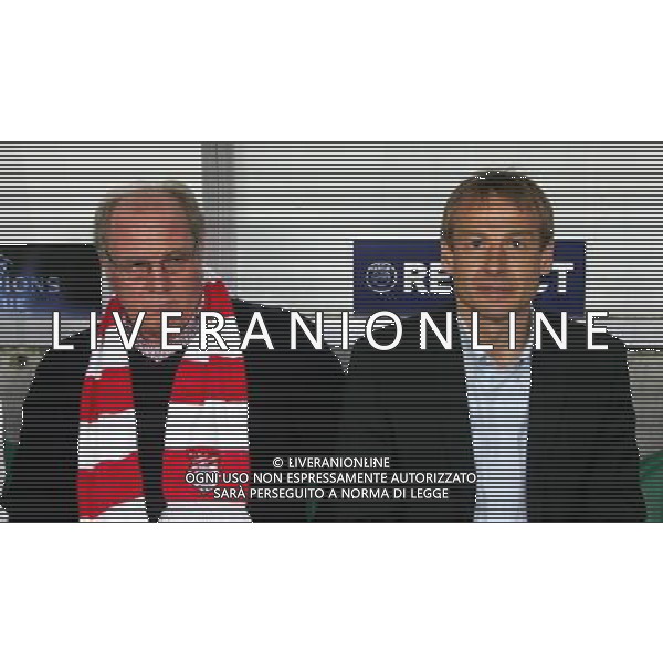 SPORTING LISBONA-BAYERN MONACO 25/02/2009 OTTAVI DI FINALE NELLA FOTO JŸrgen Klinsmann - Uli Hoeness FOTO FIRO-AG ALDO LIVERANI