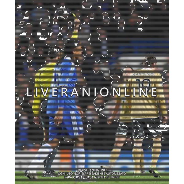 Champions League 2008/2009 Ottavi di Finale - Andata Londra - 25.02.2009 Chelsea-Juventus Nella Foto:CLAUDIO MARCHISIO AMMONIZIONE - CARTELLINO GIALLO /Ph.Vitez-Ag. Aldo Liverani