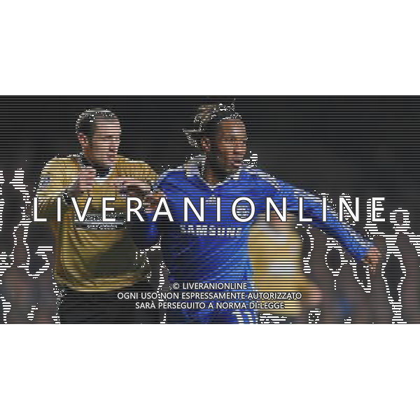 Champions League 2008/2009 Ottavi di Finale - Andata Londra - 25.02.2009 Chelsea-Juventus Nella Foto:CHIELLINI GIORGIO-DROGBA DIDIER /Ph.Vitez-Ag. Aldo Liverani