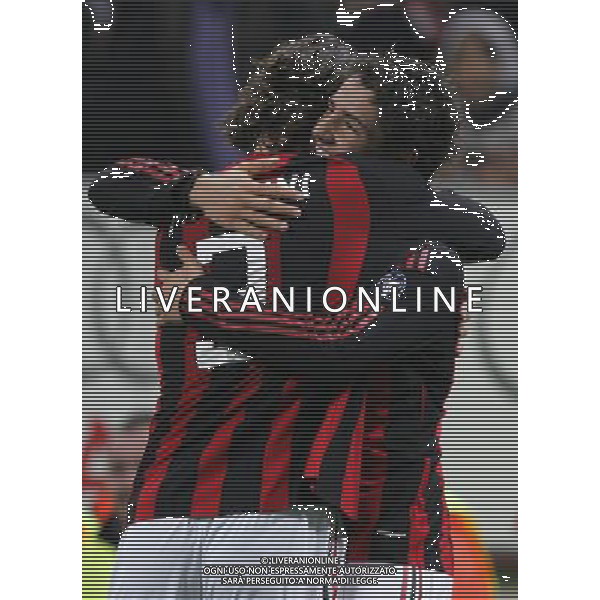MILAN-WERDER BREMA COPPA UEFA 26/02/2008 NELLA FOTO esultanza pato FOTO MARCO LUZZANI-AG ALDO LIVERANI