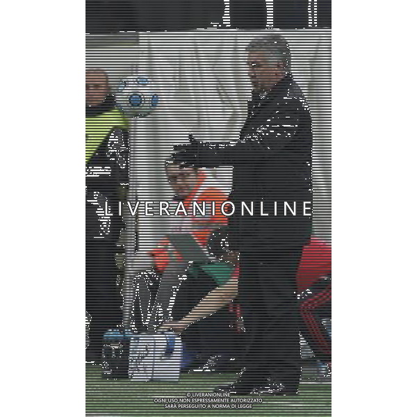 MILAN-WERDER BREMA COPPA UEFA 26/02/2008 NELLA FOTO CARLO ANCELOTTI FOTO MARCO LUZZANI-AG ALDO LIVERANI