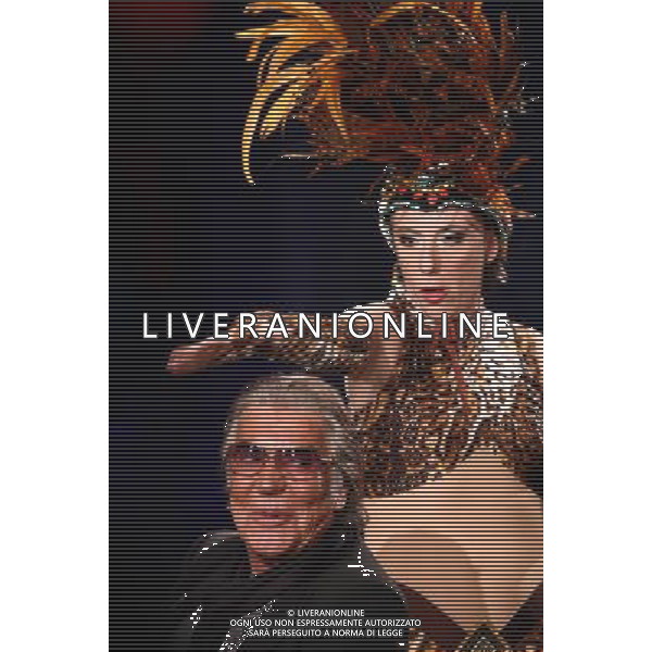 TRASMISSIONE TV: \' CHIAMBRETTI NIGHT\' NELLA FOTO: ROBERTO CAVALLI - ALESSANDRA FAIELLA © ANTONIO SORANO - AG. ALDO LIVERANI SAS