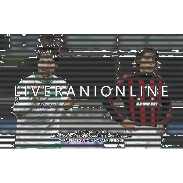 Milano 26-02-2009 coppa UEFA 2008/09 milan-werder brema 2:2 nella foto diego e andrea pirlo ph marco luzzani/ag aldo liverani s.a.s.