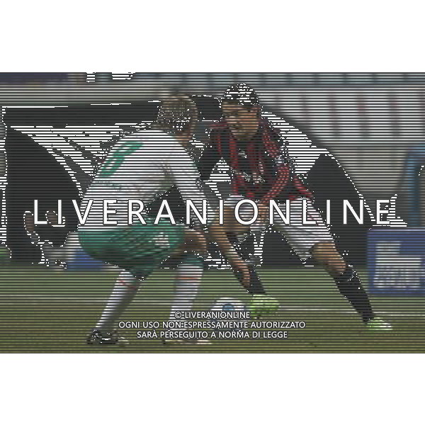 Milano 26-02-2009 coppa UEFA 2008/09 milan-werder brema 2:2 nella foto alexandre pato e clemens fritz ph marco luzzani/ag aldo liverani s.a.s.