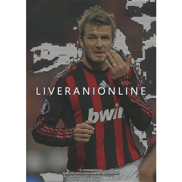 Milano 26-02-2009 coppa UEFA 2008/09 milan-werder brema 2:2 nella foto david beckham ph marco luzzani/ag aldo liverani s.a.s.