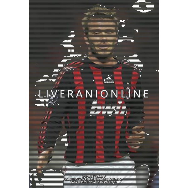 Milano 26-02-2009 coppa UEFA 2008/09 milan-werder brema 2:2 nella foto david beckham ph marco luzzani/ag aldo liverani s.a.s.